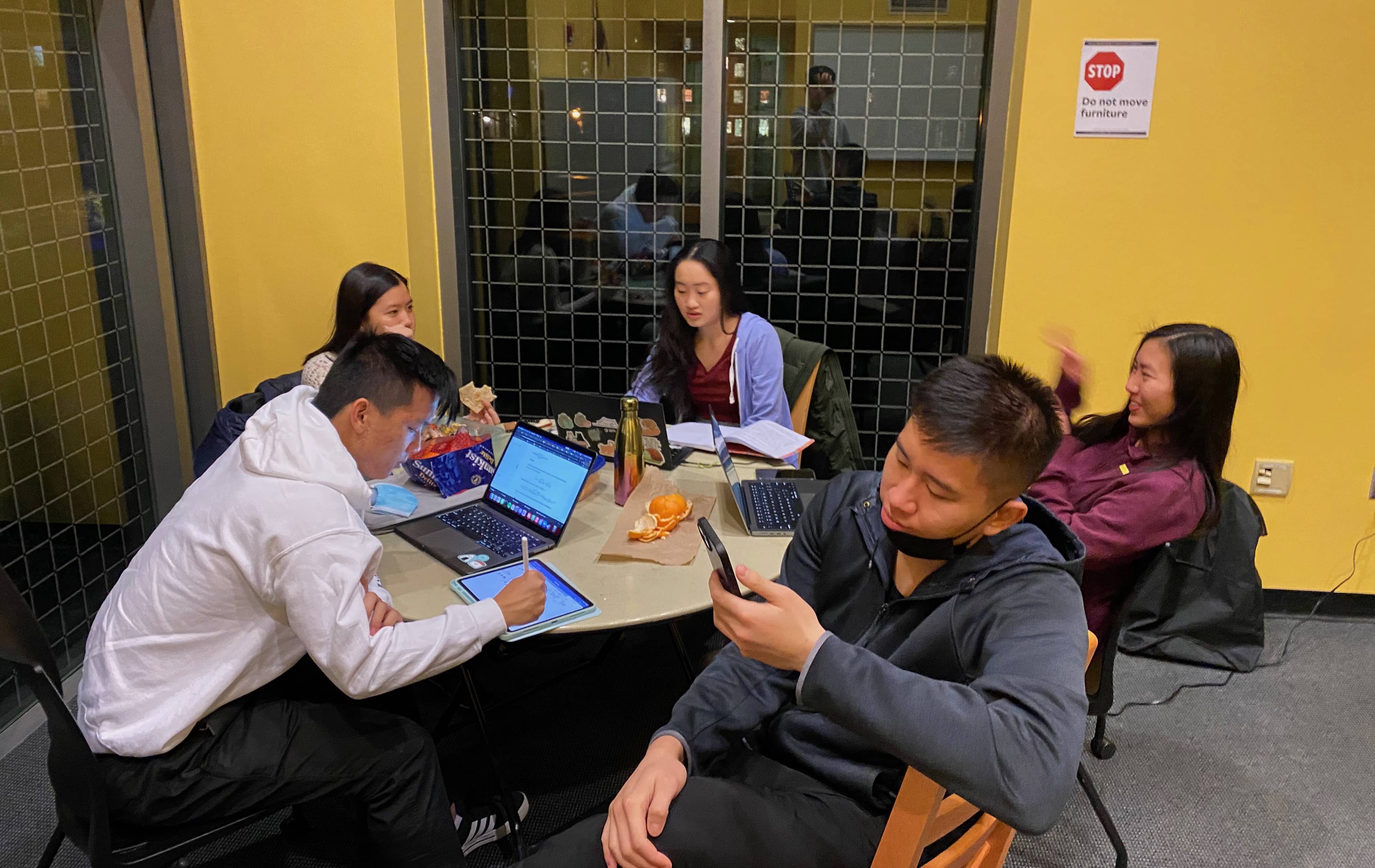 dum moment studies together